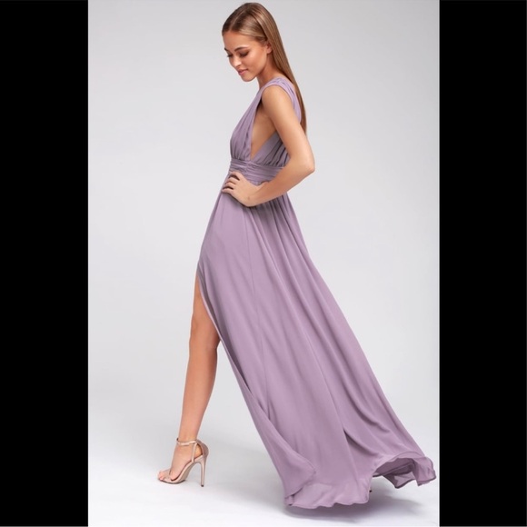 NWT Lulus Heavenly Hues Dress - Dusty Purple - Picture 2 of 12